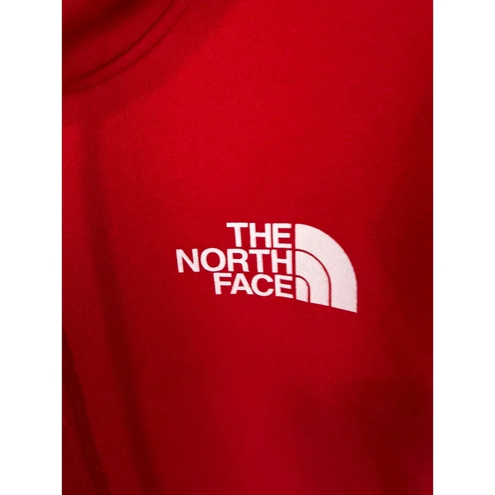 The North Face Mens Red Box Logo Pullover Hoodie Sweatshirt Medium
